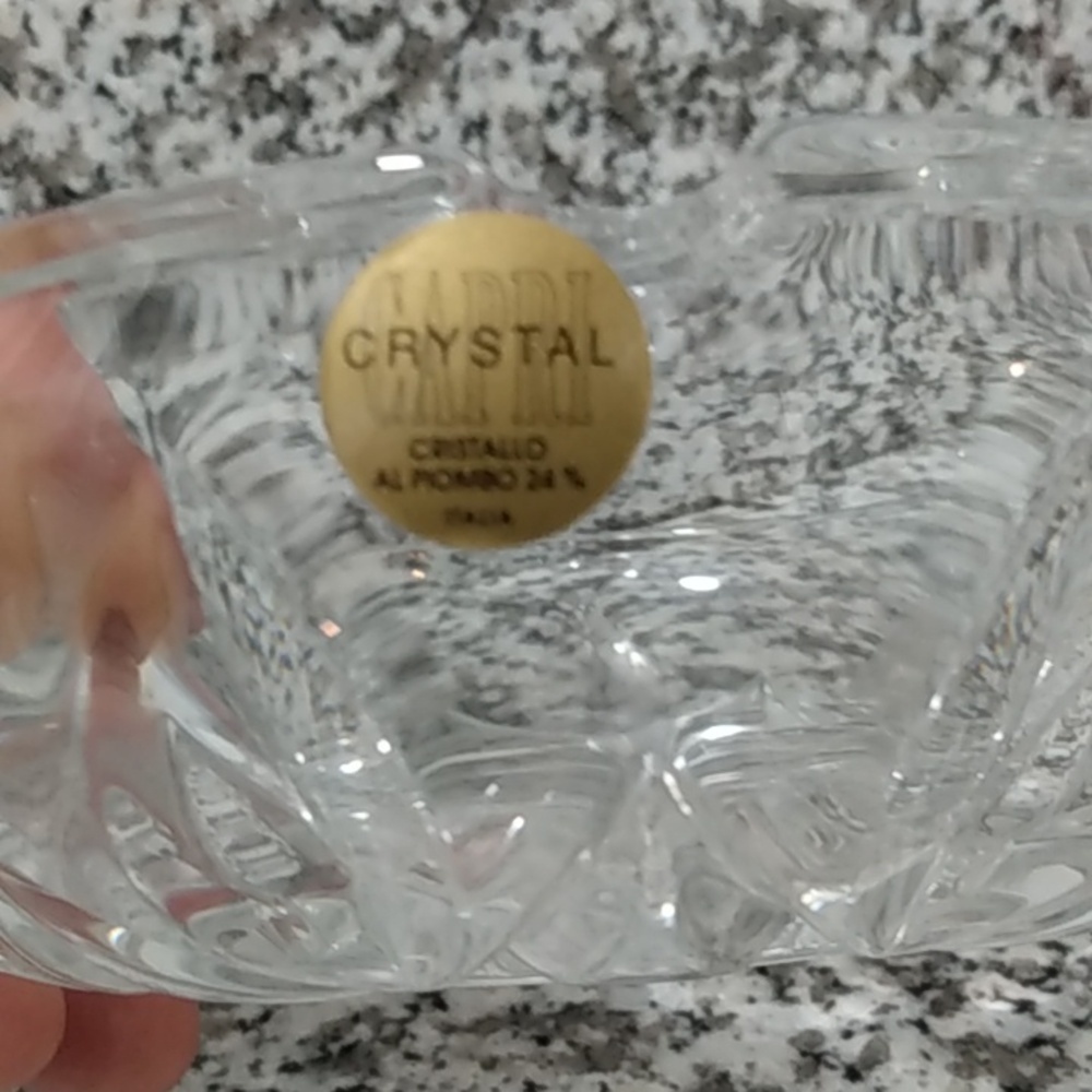Vintage Italian, Capri Crystal Bowl - Picture 4 of 8